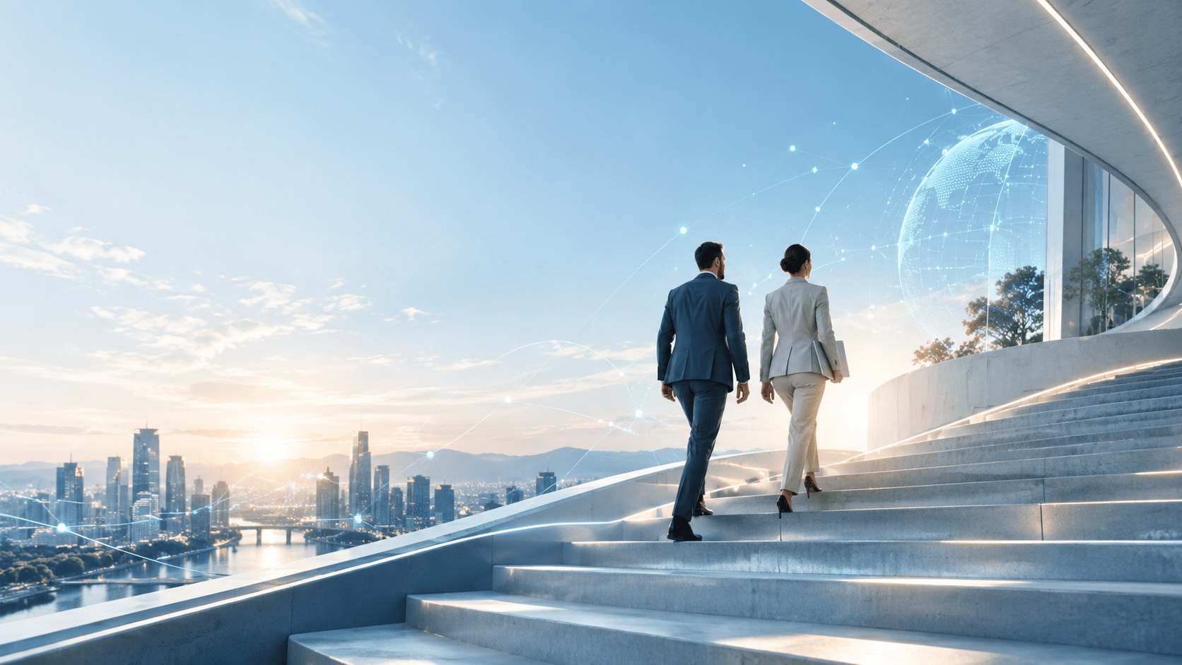 Visualisierung für AI Transformation, digitale Zukunft und KI-Beratung für Unternehmen.